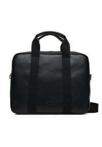 Calvin Klein Torba na laptopa Cargo Laptop Bag LV04D3272G Czarny. Kolor: czarny. Materiał: skóra