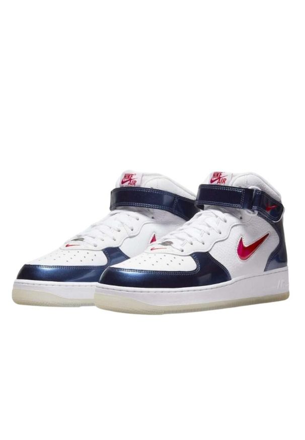 Nike - Buty do chodzenia dla dorosłych Air Force 1 Mid QS Independence Day. Kolor: biały. Model: Nike Air Force. Sport: turystyka piesza