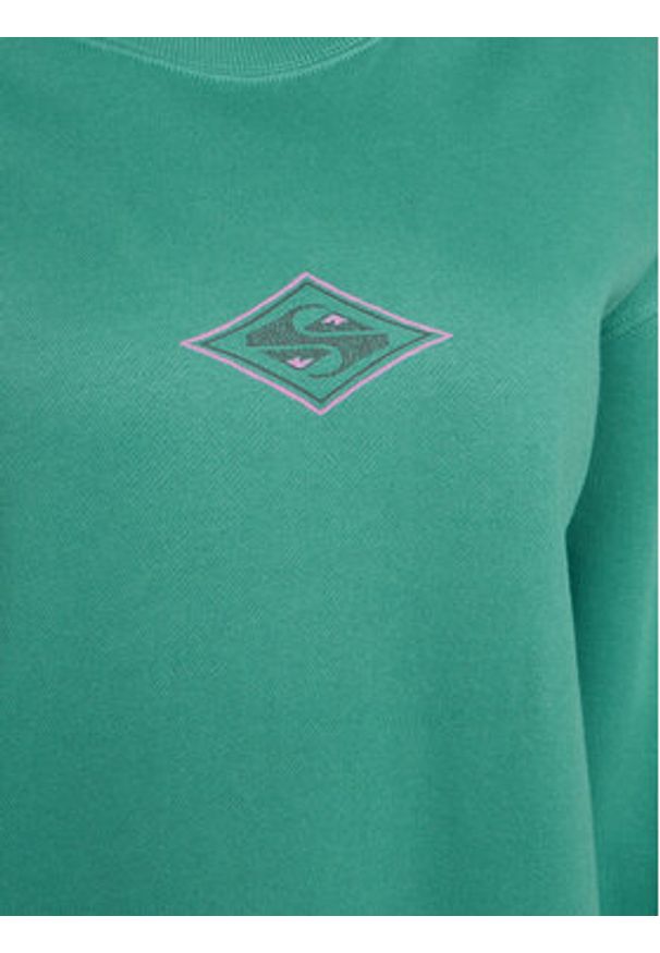 Quiksilver Bluza EQWFT03188 Zielony Oversize. Kolor: zielony. Materiał: bawełna