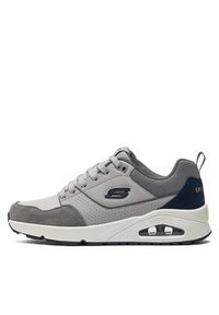 skechers - Skechers Sneakersy Uno-Retro One 183020/GRY Szary. Kolor: szary. Materiał: skóra #6