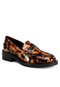 Eva Minge Mokasyny FATEN-116003 Brązowy. Kolor: brązowy. Materiał: skóra, lakier #7