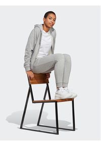 Adidas - adidas Bluza Essentials Linear IC6866 Szary Regular Fit. Kolor: szary. Materiał: bawełna