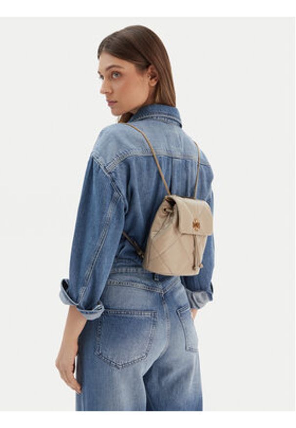 Tory Burch Plecak Kira Diamond Quilt Small Bacpack 170485 Écru. Materiał: skóra