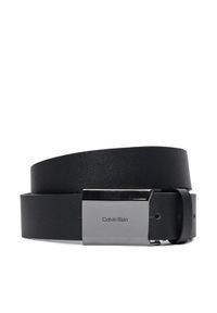 Calvin Klein Pasek Męski Beveled Plaque 2.0 Saffiano 35Mm K50K511568 Czarny. Kolor: czarny. Materiał: skóra #1