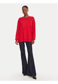LOLA CASADEMUNT Sweter LF2511004 Czerwony Loose Fit. Kolor: czerwony. Materiał: syntetyk