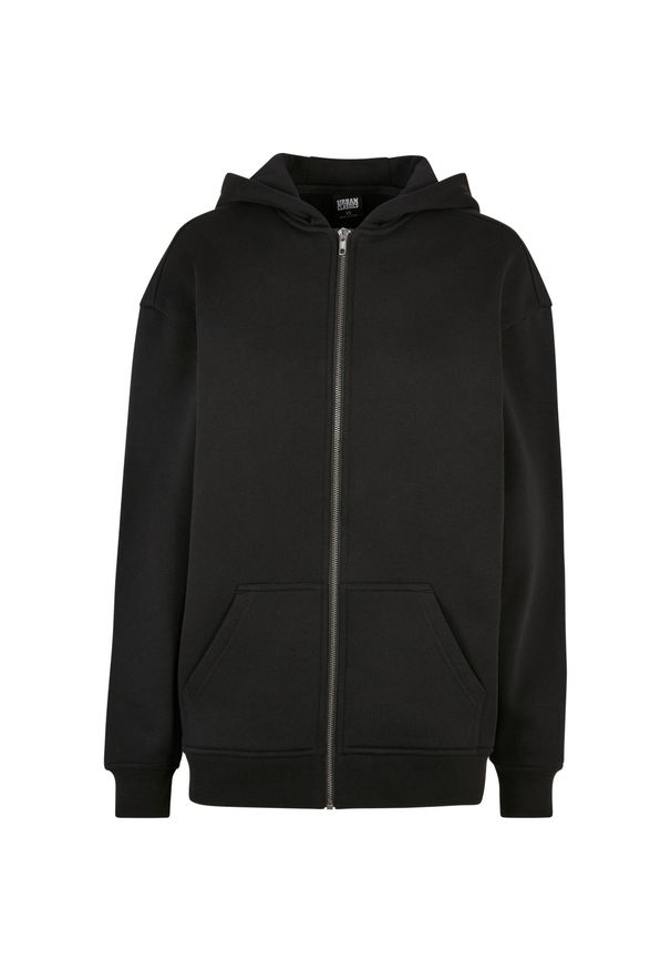 Bluza damska bluza z kapturem zapinana na zamek Urban Classics. Typ kołnierza: kaptur. Kolor: czarny