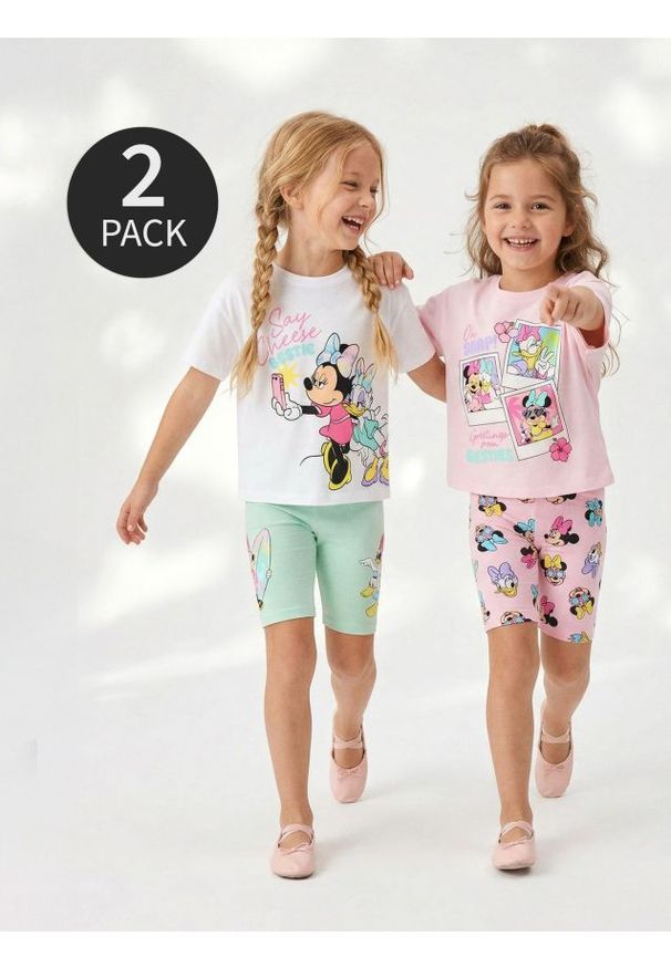Sinsay - Bawełniane kolarki 2 pack Minnie and Daisy - wielobarwny. Materiał: bawełna