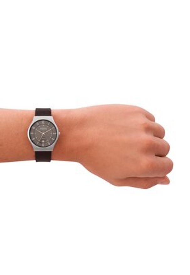 Skagen Zegarek Malbye Gent SKW6909 Brązowy. Kolor: brązowy. Materiał: skóra