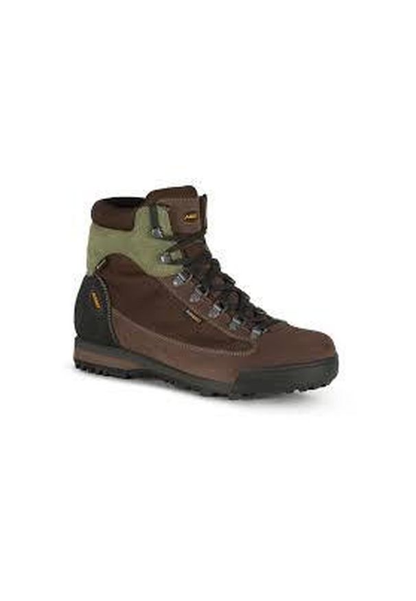 Aku - Buty trekkingowe dla dorosłych AKU Slope Original Gore-Tex Vibram. Kolor: wielokolorowy, zielony, brązowy. Materiał: skóra. Technologia: Gore-Tex. Styl: sportowy. Sport: turystyka piesza