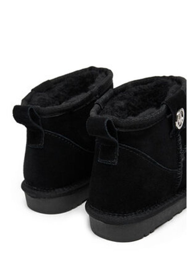 Patrizia Pepe Śniegowce PJ793 Czarny. Kolor: czarny. Materiał: skóra