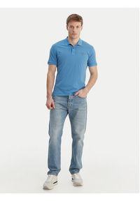 Napapijri Polo Elbas NP0A4GB4 Niebieski Regular Fit. Typ kołnierza: polo. Kolor: niebieski. Materiał: bawełna #2