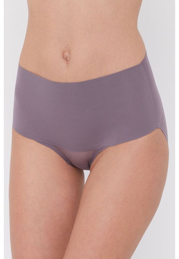 Spanx - Figi modelujące. Kolor: fioletowy. Materiał: tkanina, materiał. Wzór: gładki