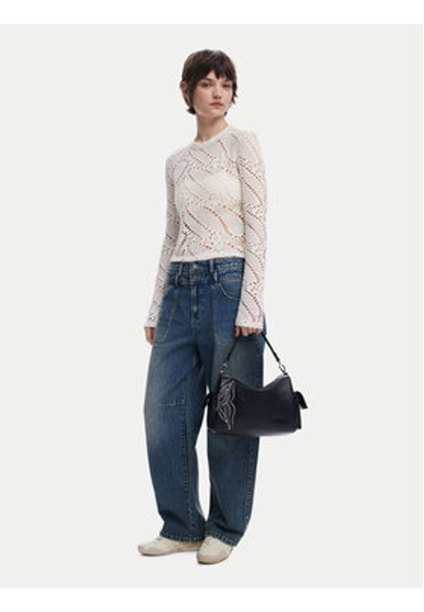 Desigual Torebka Habana 25SAXPA5 Czarny. Kolor: czarny. Materiał: skórzane