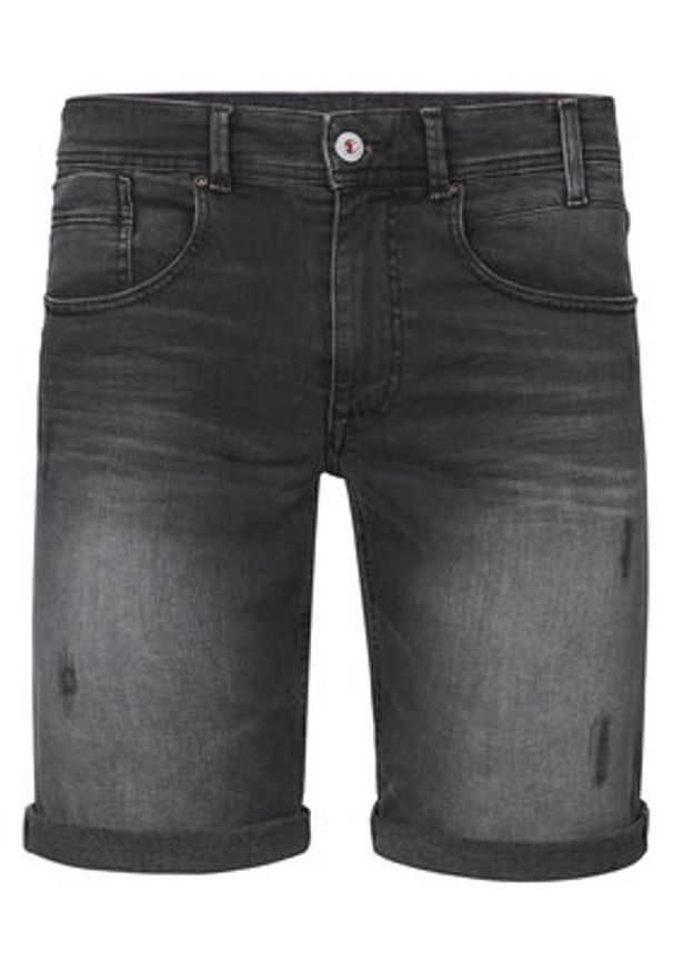 Petrol Industries Szorty jeansowe M-1050-SHO003 Czarny Regular Fit. Kolor: czarny. Materiał: bawełna