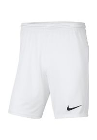 Spodenki piłkarskie męskie Nike Dry Park III treningowe szybkoschnące Dri Fit. Kolor: czarny, biały, wielokolorowy. Technologia: Dri-Fit (Nike). Sport: piłka nożna