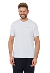 Armani Exchange - ARMANI EXCHANGE Biały t-shirt. Kolor: biały