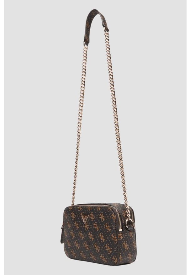 Guess - GUESS Brązowa torebka damska Noelle II. Kolor: brązowy. Materiał: skórzane