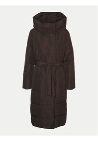 Vero Moda Płaszcz zimowy Leonie 10311566 Brązowy Regular Fit. Kolor: brązowy. Materiał: syntetyk. Sezon: zima #6