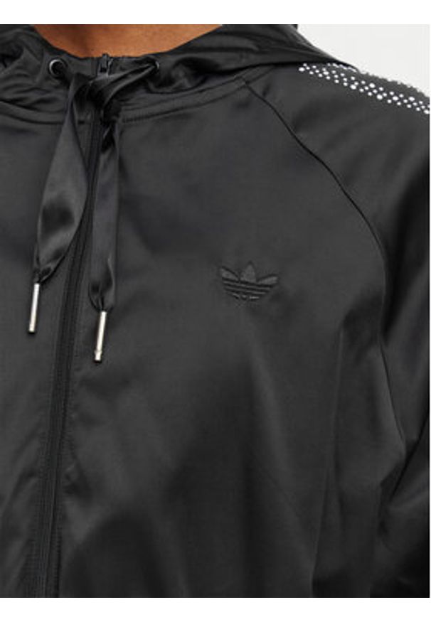 Adidas - adidas Bluza Pearl Cropped KC7864 Czarny Loose Fit. Kolor: czarny. Materiał: syntetyk