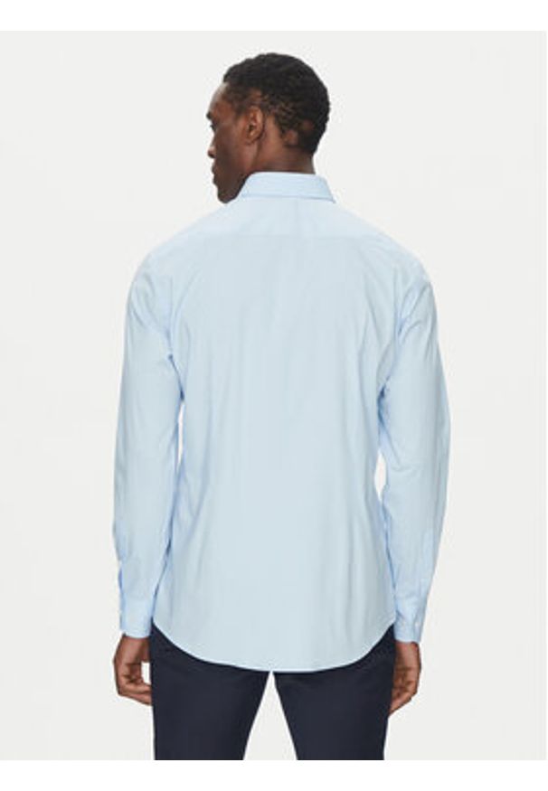 BOSS Koszula H-HANK-kent-C3-214 50538949 Niebieski Slim Fit. Typ kołnierza: kołnierzyk klasyczny. Kolor: niebieski. Materiał: bawełna