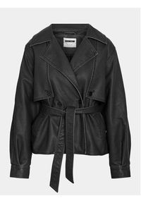 Noisy may - Noisy May Kurtka z imitacji skóry Romy 27028692 Czarny Regular Fit. Kolor: czarny. Materiał: skóra #4