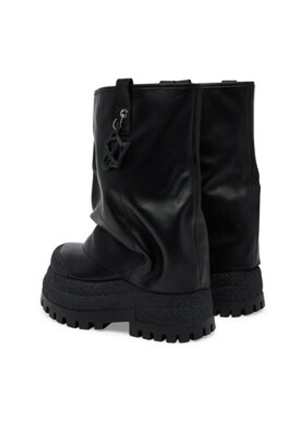 Naked Wolfe Botki Disturb Czarny. Kolor: czarny. Materiał: skóra