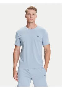 BOSS T-Shirt Mix&Match 50515312 Błękitny Regular Fit. Kolor: niebieski. Materiał: bawełna