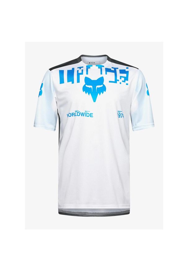 FOX - Koszulka rowerowa męska Fox Ranger Digi Image Jersey. Kolor: biały. Materiał: jersey
