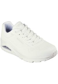 skechers - Adidasy Skechers Uno Stand On Air, Mężczyźni. Kolor: biały. Materiał: skóra ekologiczna, materiał