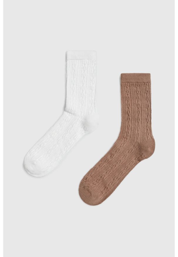 MOODO - Skarpety 2-pack. Materiał: bawełna, poliester, elastan