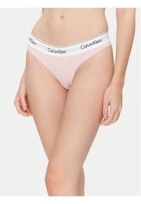 Calvin Klein Underwear Stringi 0000F3786E Różowy. Kolor: różowy. Materiał: bawełna