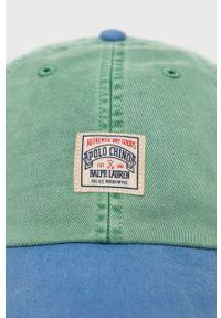 Polo Ralph Lauren czapka 710870232003 kolor zielony wzorzysta. Kolor: zielony #4