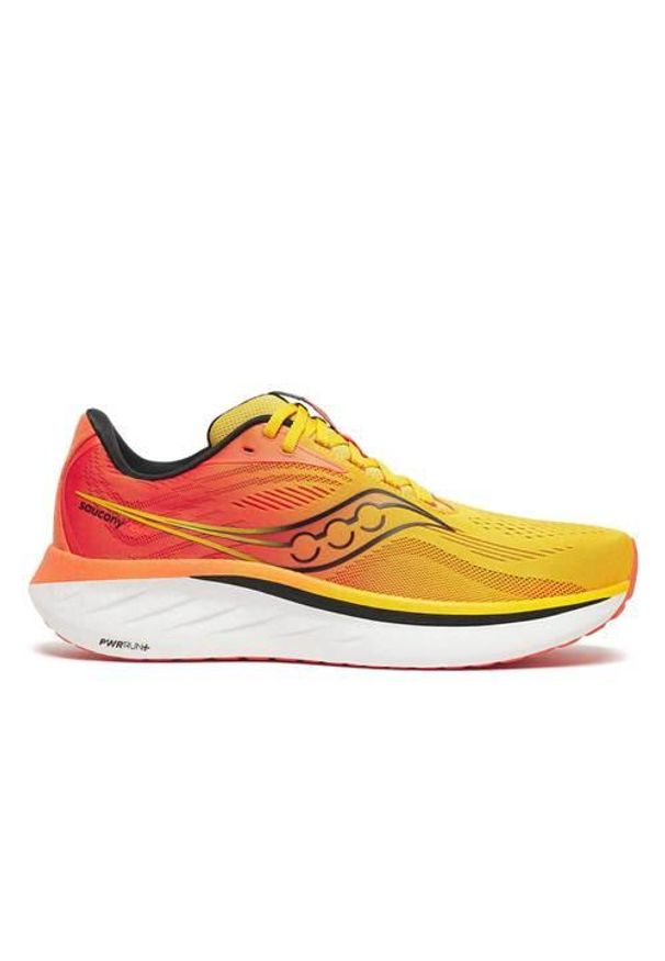 Buty do biegania męskie Saucony Ride 18. Kolor: wielokolorowy. Materiał: materiał, syntetyk. Szerokość cholewki: normalna