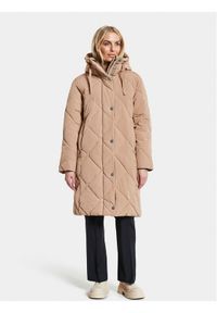 Didriksons Płaszcz zimowy Torun 504377 Beżowy Relaxed Fit. Kolor: beżowy. Materiał: syntetyk. Sezon: zima