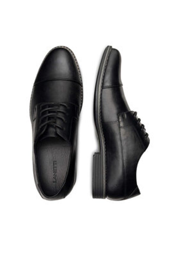 Lanetti Półbuty M16SS025-33 Czarny. Kolor: czarny