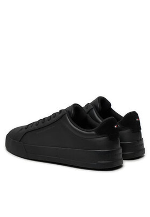 TOMMY HILFIGER - Tommy Hilfiger Sneakersy Court Better Lth FM0FM05322 Czarny. Kolor: czarny. Materiał: skóra