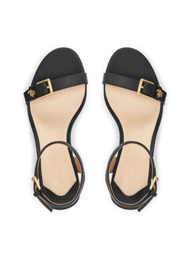 Lauren Ralph Lauren - LAUREN RALPH LAUREN Sandały Melissah 802959162001 Czarny. Kolor: czarny. Materiał: skóra