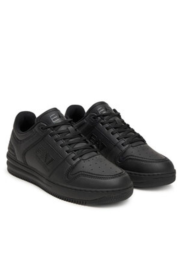EA7 Emporio Armani Sneakersy 7X000345 AF11988 MC043 Czarny. Kolor: czarny. Materiał: skóra
