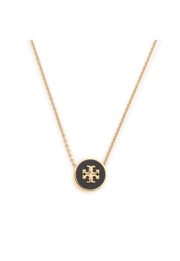 Tory Burch Naszyjnik Kira Enamel Pendant Necklace 90549 Złoty. Materiał: złote. Kolor: złoty