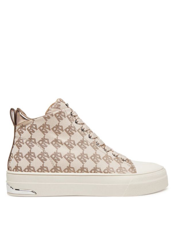 DKNY Trampki K2535281 Beżowy. Kolor: beżowy. Materiał: materiał