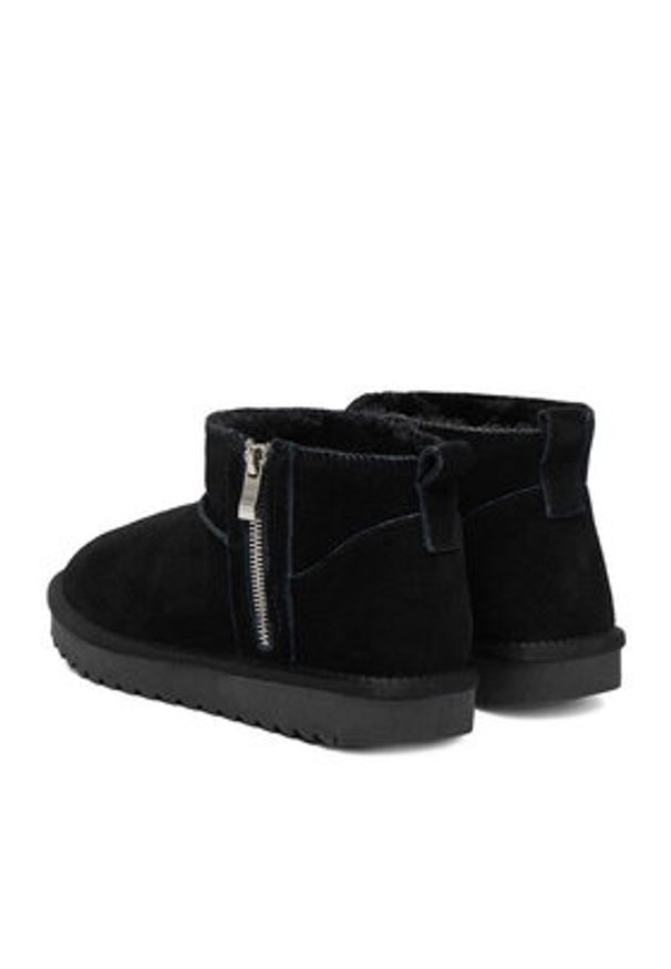 DeeZee Śniegowce DZ-80 BLACK Czarny. Kolor: czarny. Materiał: materiał