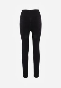 Renee - Czarne Modelujące Legginsy High Waist Deliza. Okazja: na co dzień. Stan: podwyższony. Kolor: czarny. Materiał: dzianina. Styl: casual #6