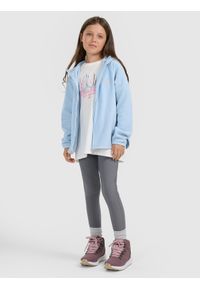 4f - 4F Polar loose z kapturem dziewczęcy - niebieski 158 (12-13 lat). Typ kołnierza: kaptur. Kolor: niebieski. Materiał: polar. Sezon: lato #2