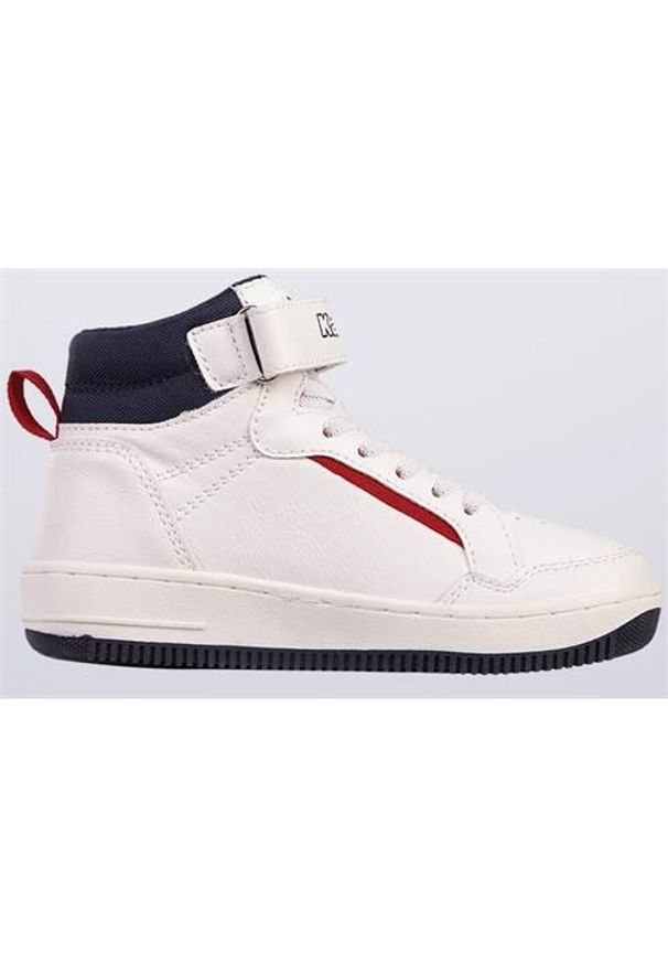 Buty do chodzenia dla dzieci Kappa Hailes. Zapięcie: rzepy. Kolor: biały, wielokolorowy. Materiał: guma, syntetyk, tkanina, materiał. Szerokość cholewki: normalna. Sport: turystyka piesza