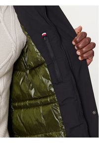 TOMMY HILFIGER - Tommy Hilfiger Płaszcz przejściowy MW0MW41362 Czarny Regular Fit. Kolor: czarny. Materiał: syntetyk #5