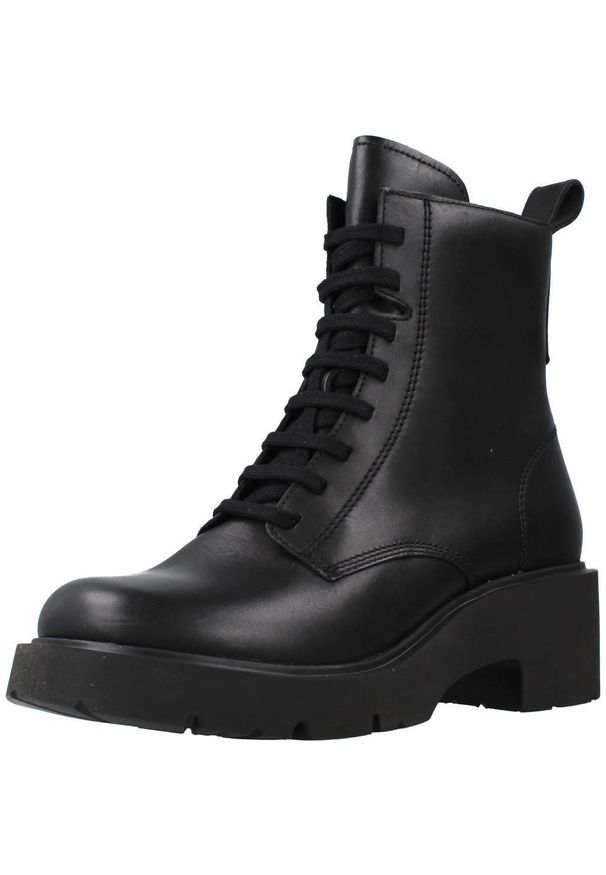 Camper - CAMPER MILAH Czarny. Kolor: czarny. Materiał: tkanina, skóra. Styl: sportowy