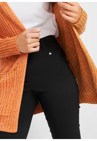 Sweter bez zapięcia z kapturem bonprix miodowy melanż. Typ kołnierza: kaptur. Kolor: pomarańczowy. Długość: długie. Wzór: melanż #4