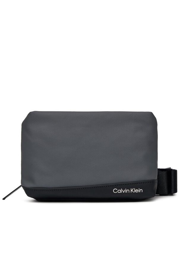 Calvin Klein Saszetka Rubberized K50K511624 Szary. Kolor: szary. Materiał: materiał