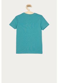 Name it - T-shirt dziecięcy 116-152 cm. Okazja: na co dzień. Kolor: morski. Materiał: bawełna, dzianina, elastan. Wzór: nadruk. Styl: casual #2