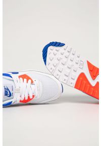 Nike Sportswear - Buty Nike Air Max 90. Nosek buta: okrągły. Zapięcie: sznurówki. Kolor: biały. Materiał: syntetyk, materiał, skóra. Szerokość cholewki: normalna. Obcas: na obcasie. Model: Nike Air Max 90, Nike Air Max. Wysokość obcasa: średni #4